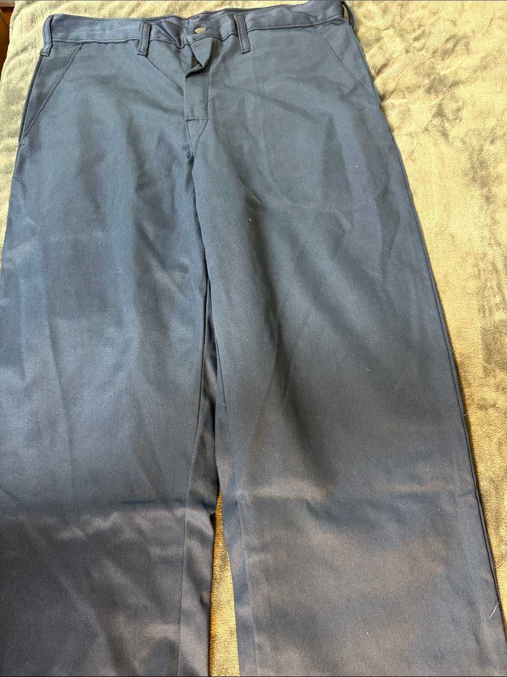 Men's Navy Blue Pants - Classic Straight Fit